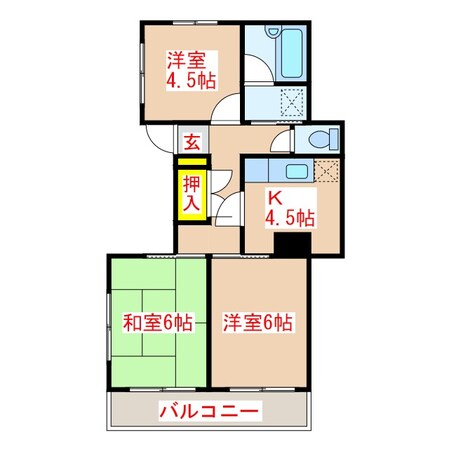 フェリーチェの物件間取画像